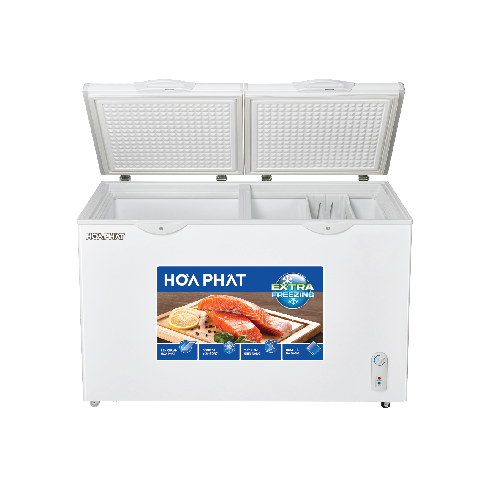 Tủ đông Hòa Phát HCF 656S2Đ2 271 lít DÀN ĐỒNG