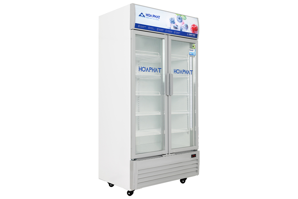 Tủ mát trưng bày Hòa Phát Inverter HSR D8723 723 lít DÀN ĐỒNG