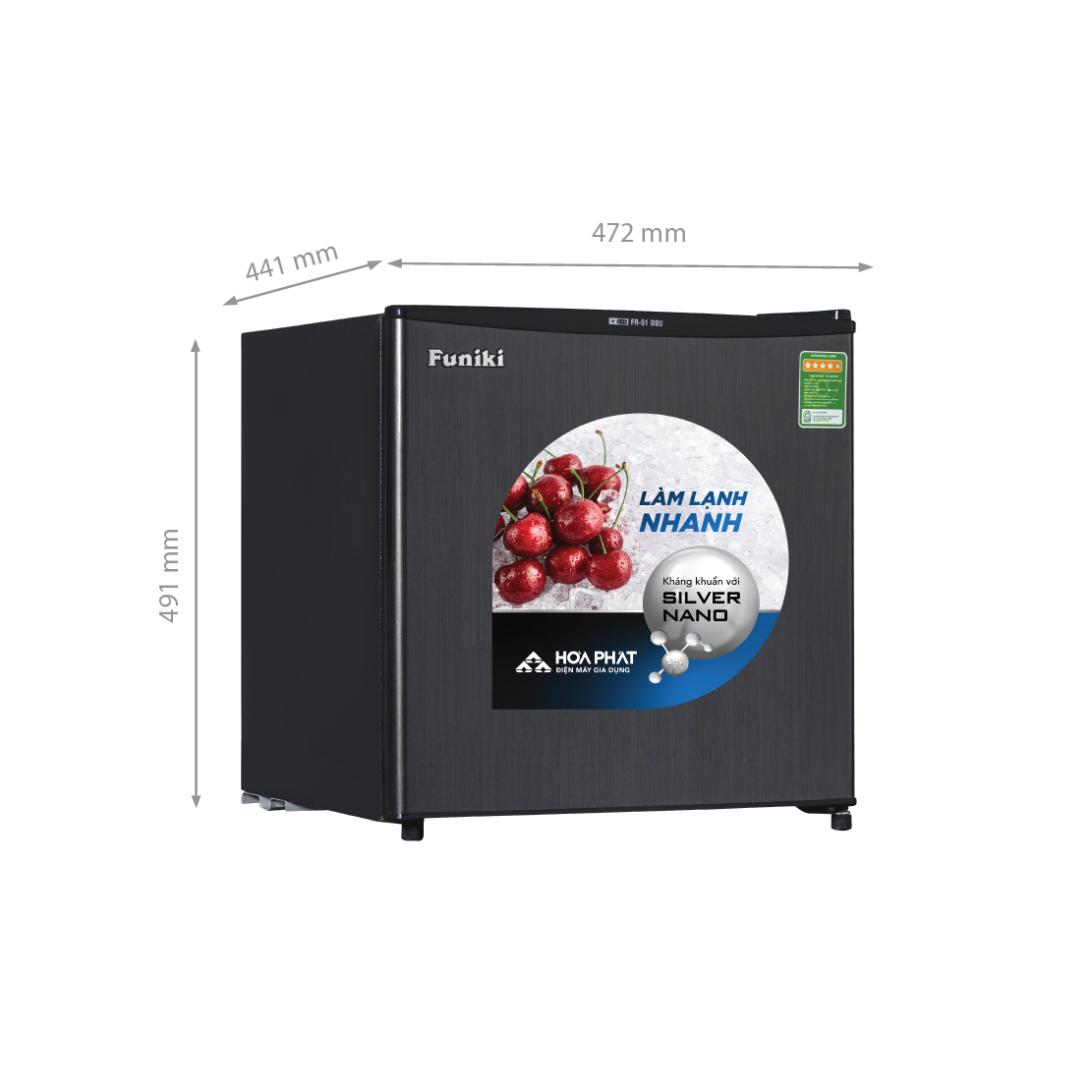 Tủ lạnh mini Funiki FR-51DSU 50 lít