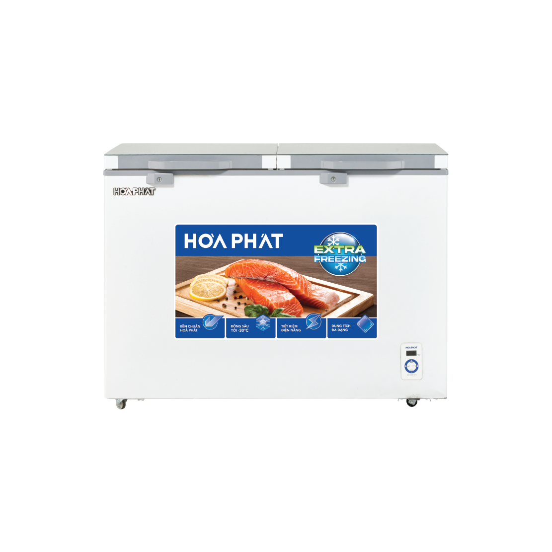 Tủ đông cánh kính Hòa Phát HPF BD6245.T 245 lít DÀN ĐỒNG