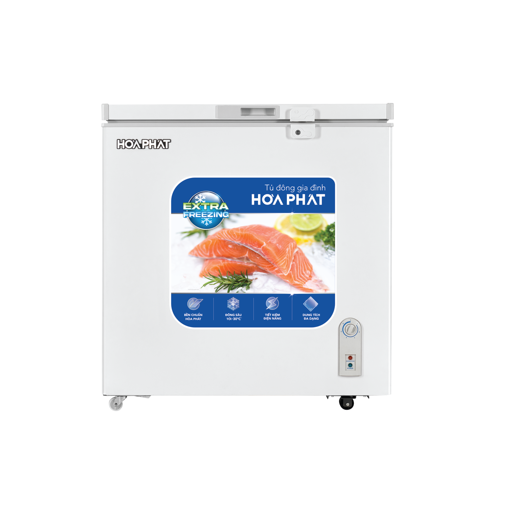 Tủ đông Hòa Phát HPF AD6162 162 lít DÀN ĐỒNG