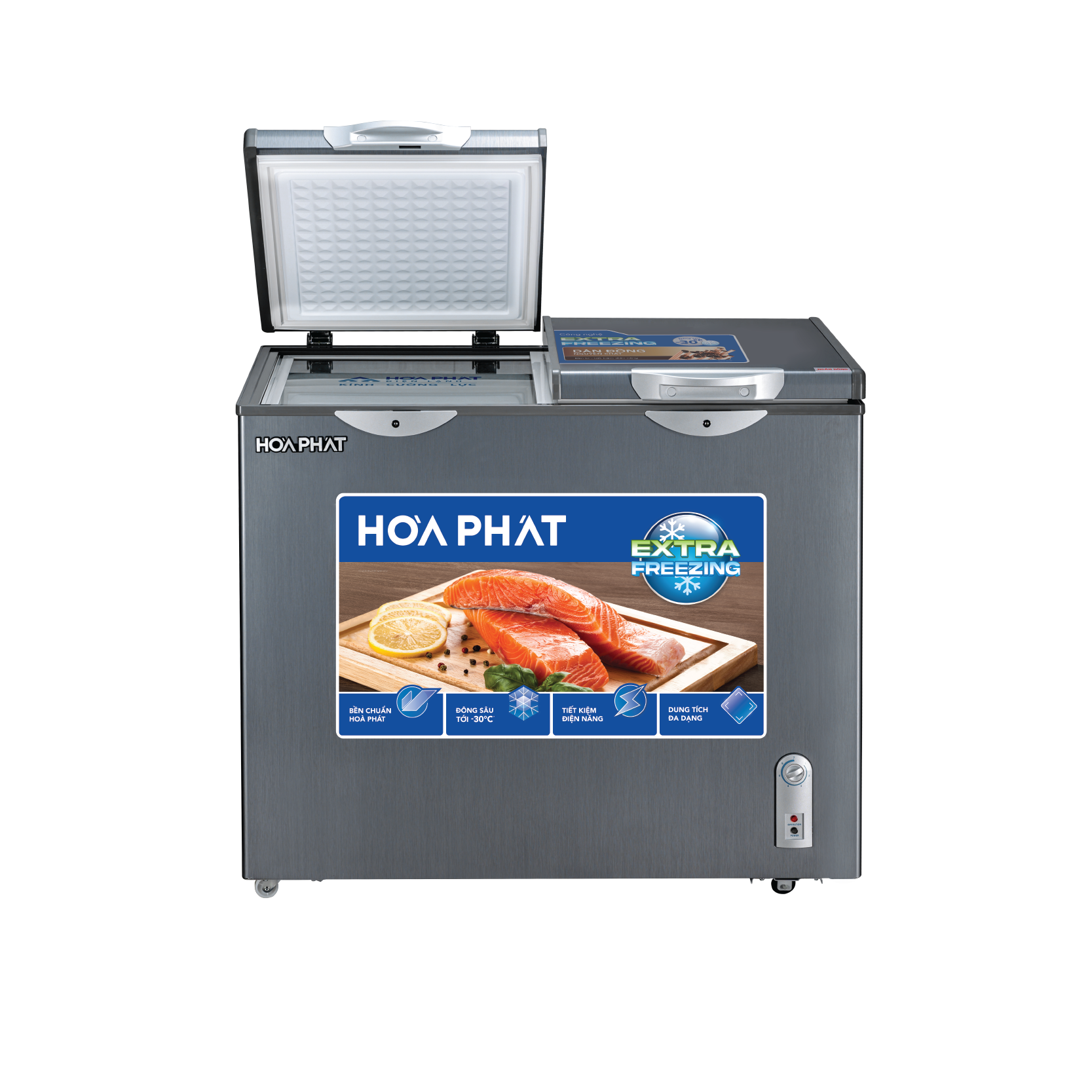 Tủ đông Hòa Phát HCF 506S2Đ2SH 205 lít DÀN ĐỒNG