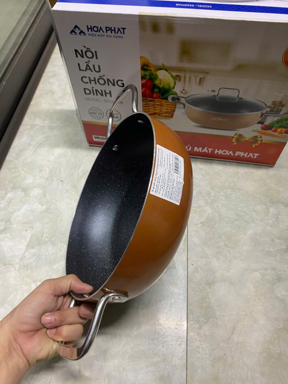 Nồi lẩu chống dính vân đá Smartcook SM-5552KMB size 26cm