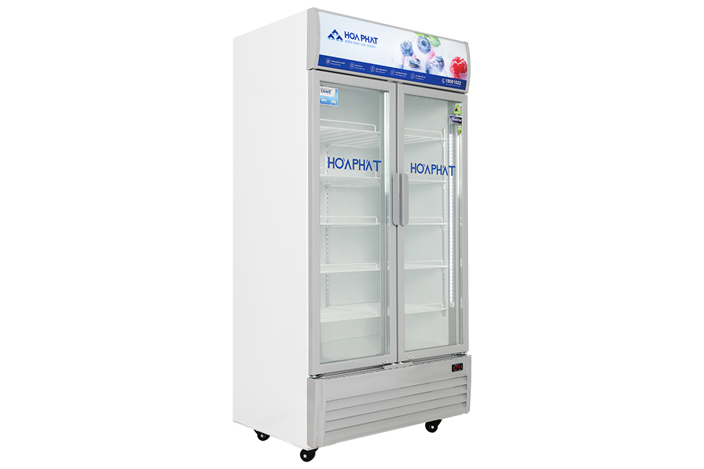 Tủ mát trưng bày Hòa Phát Inverter HSR D8812 812 lít DÀN ĐỒNG
