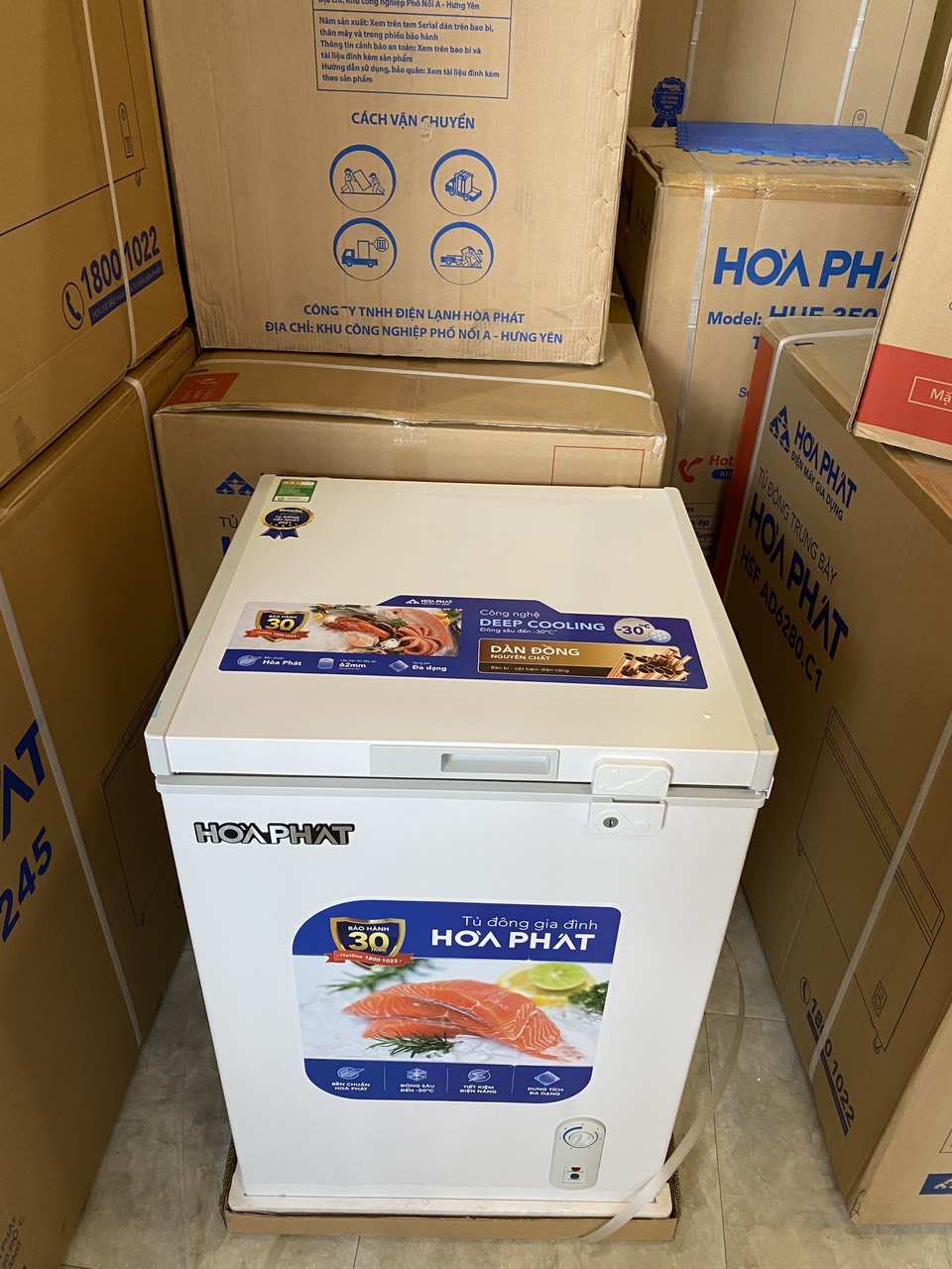 Tủ đông mini Hòa Phát HPF AD6107 107 lít DÀN ĐỒNG