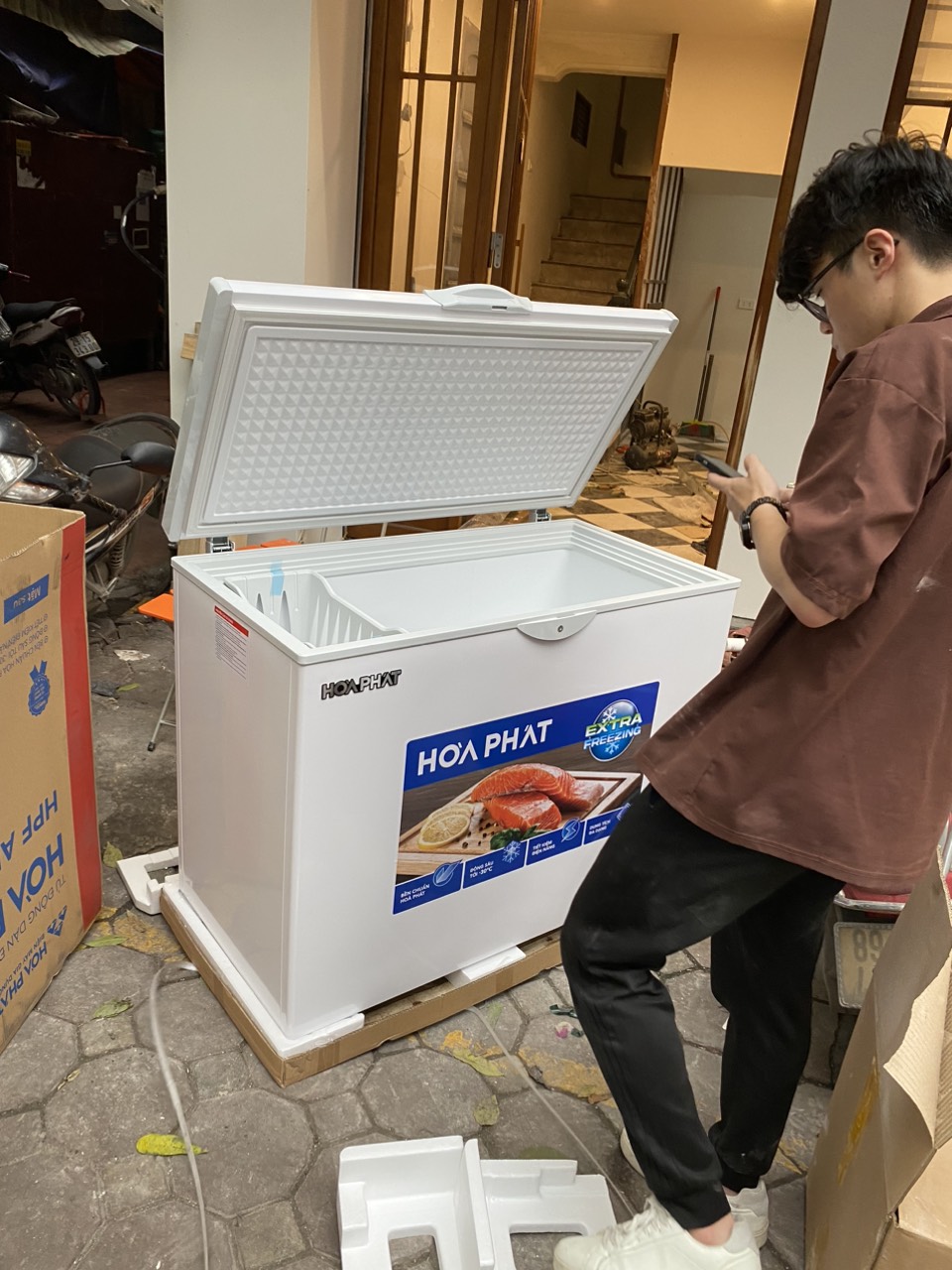 Tủ đông Hòa Phát HPF AD6252 252 lít DÀN ĐỒNG