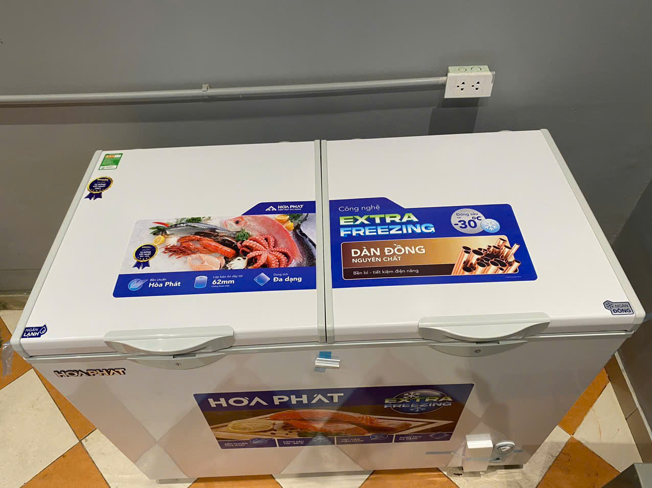 Tủ đông Hòa Phát HPF BD6271 271 lít DÀN ĐỒNG