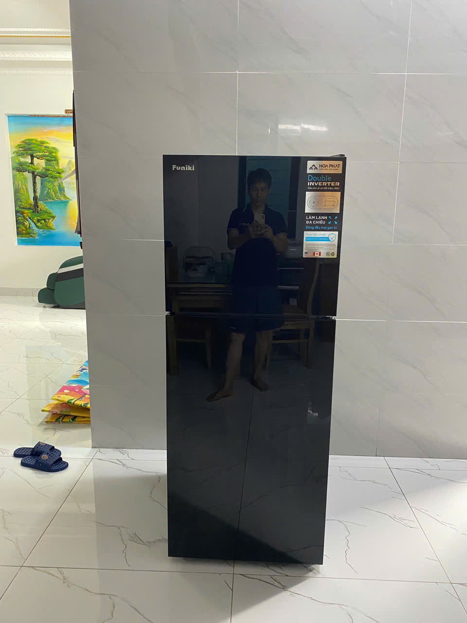 Tủ lạnh cánh kính Funiki Inverter HR T8286GB 286 lít