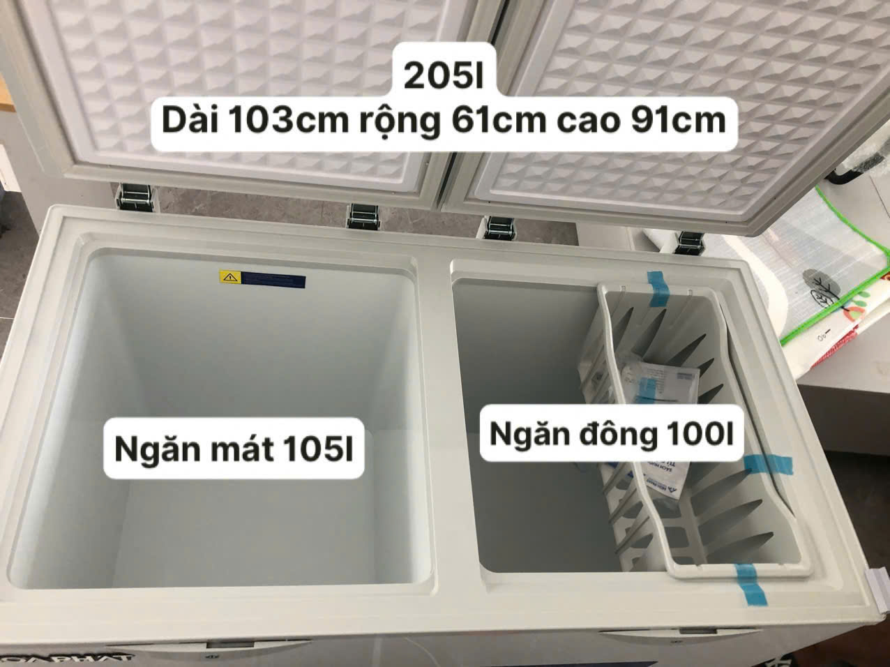 Tủ đông Hòa Phát HPF BN6205 205 lít