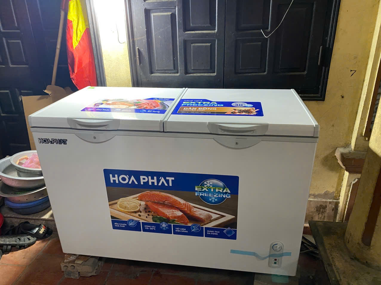 Tủ đông Hòa Phát HPF AD6352 352 lít DÀN ĐỒNG