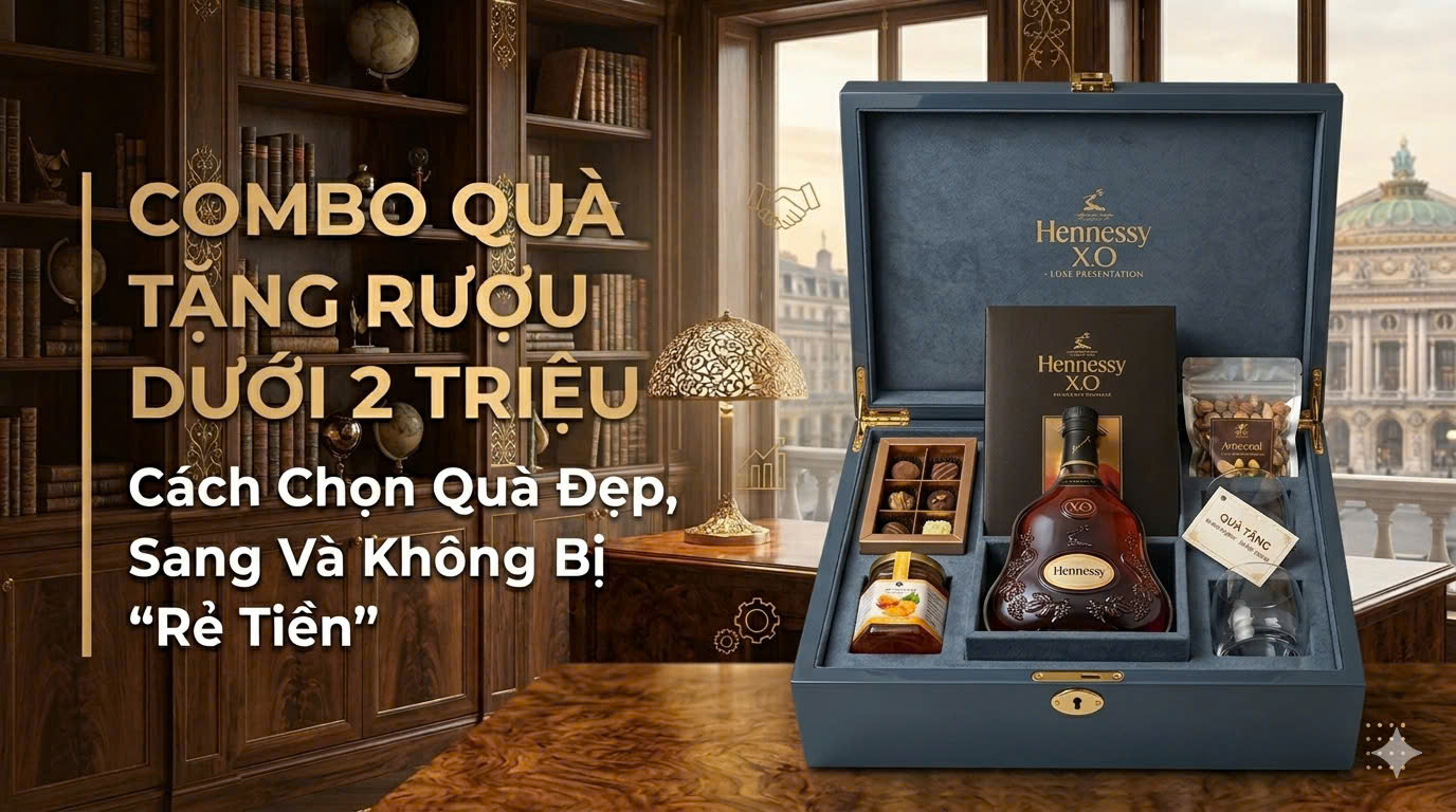 Combo Quà Tặng Rượu Dưới 2 Triệu: Cách Chọn Quà Đẹp, Sang Và Không Bị “Rẻ Tiền”