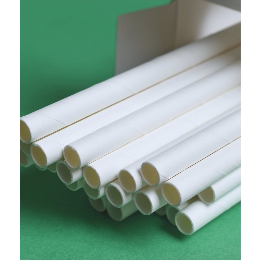 Hộp 250 PHI 6 ỐNG HÚT GIẤY/GẠO/BÃ MÍA/CỎ NHIỀU MÀU, TRẮNG NÂU,.. cho tiệc tùng