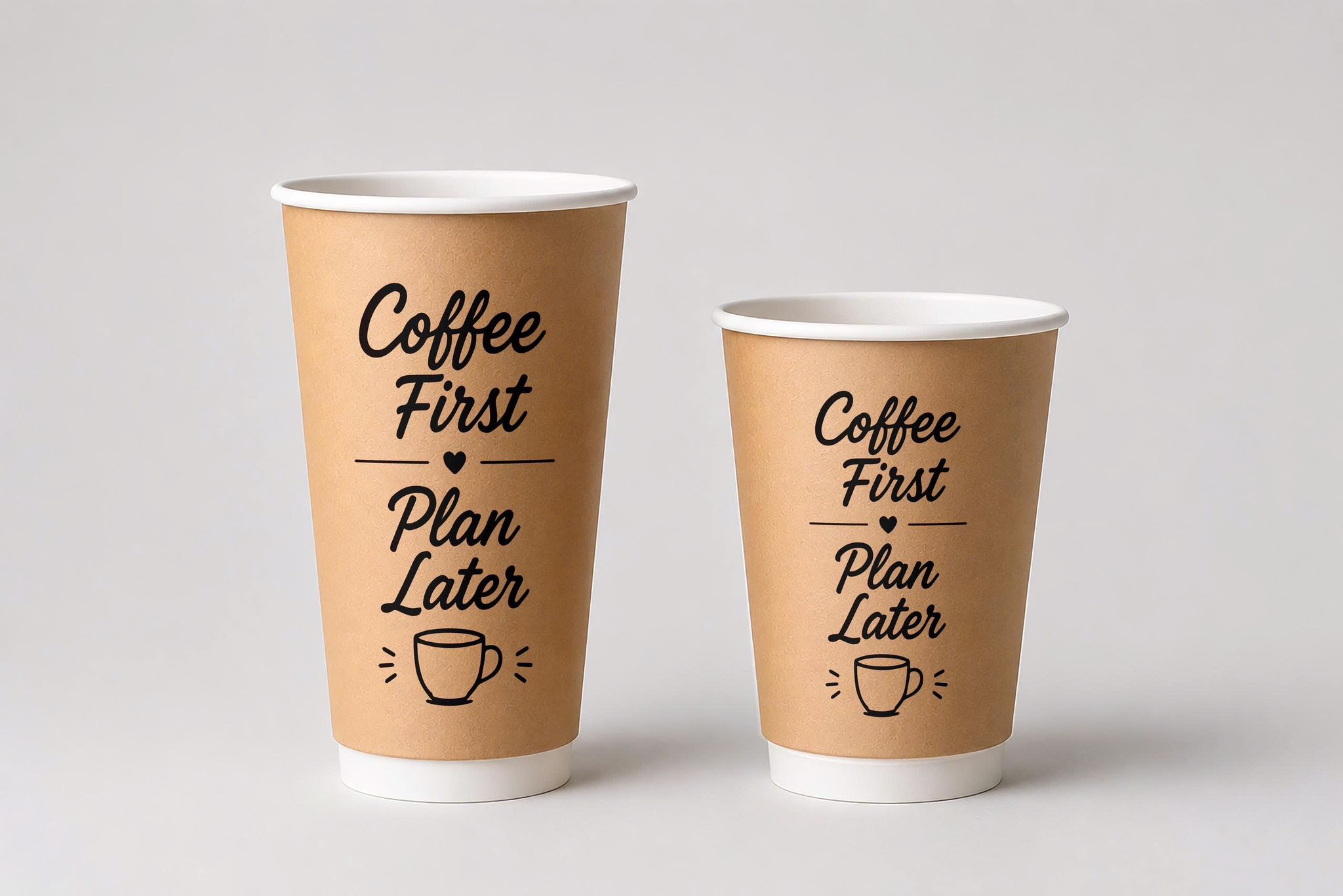 Ly Giấy Kraft In Logo 9oz - 16oz