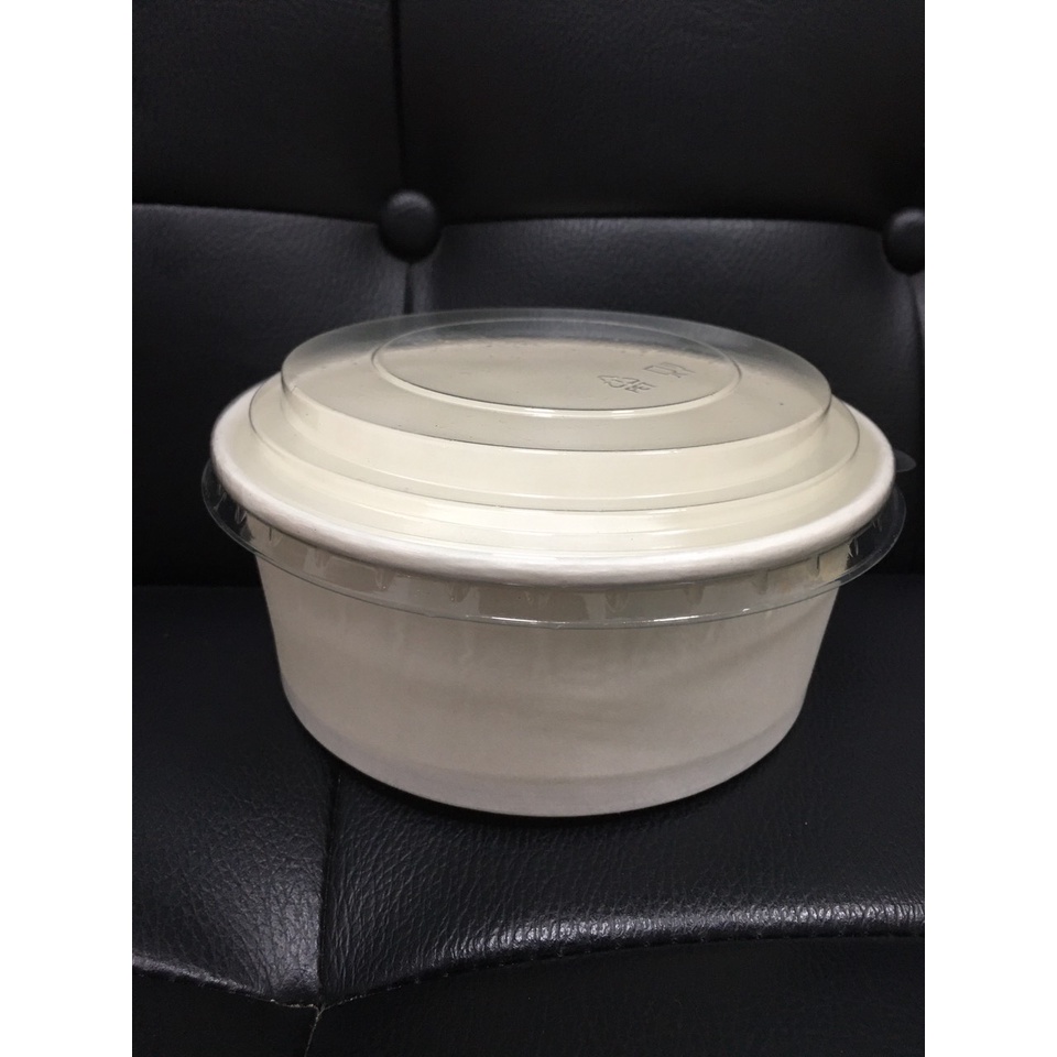 50 tô giấy trắng750ml có nắp đựng thức ăn, salad, take away