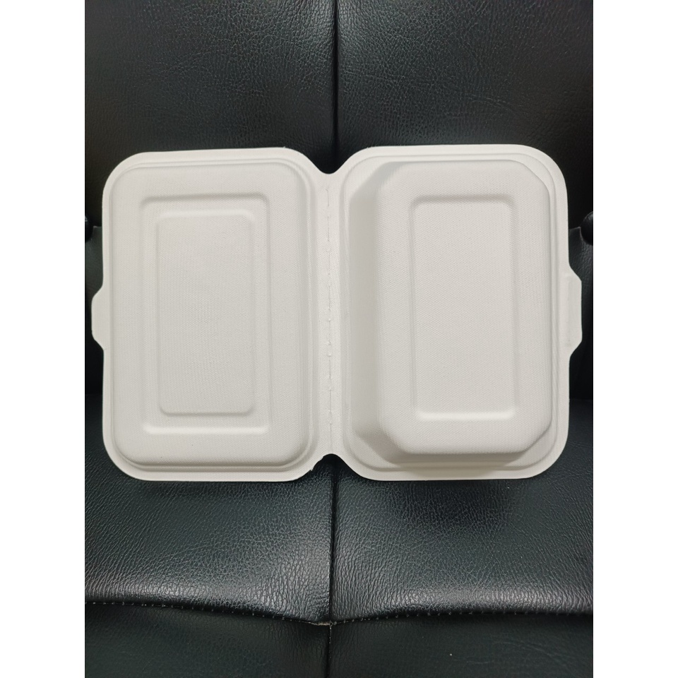 50 hộp bã mía 1 ngăn 600ml, 2 ngăn 950ml, 3 ngăn 1000ml hộp bento đựng thức ăn mang đi