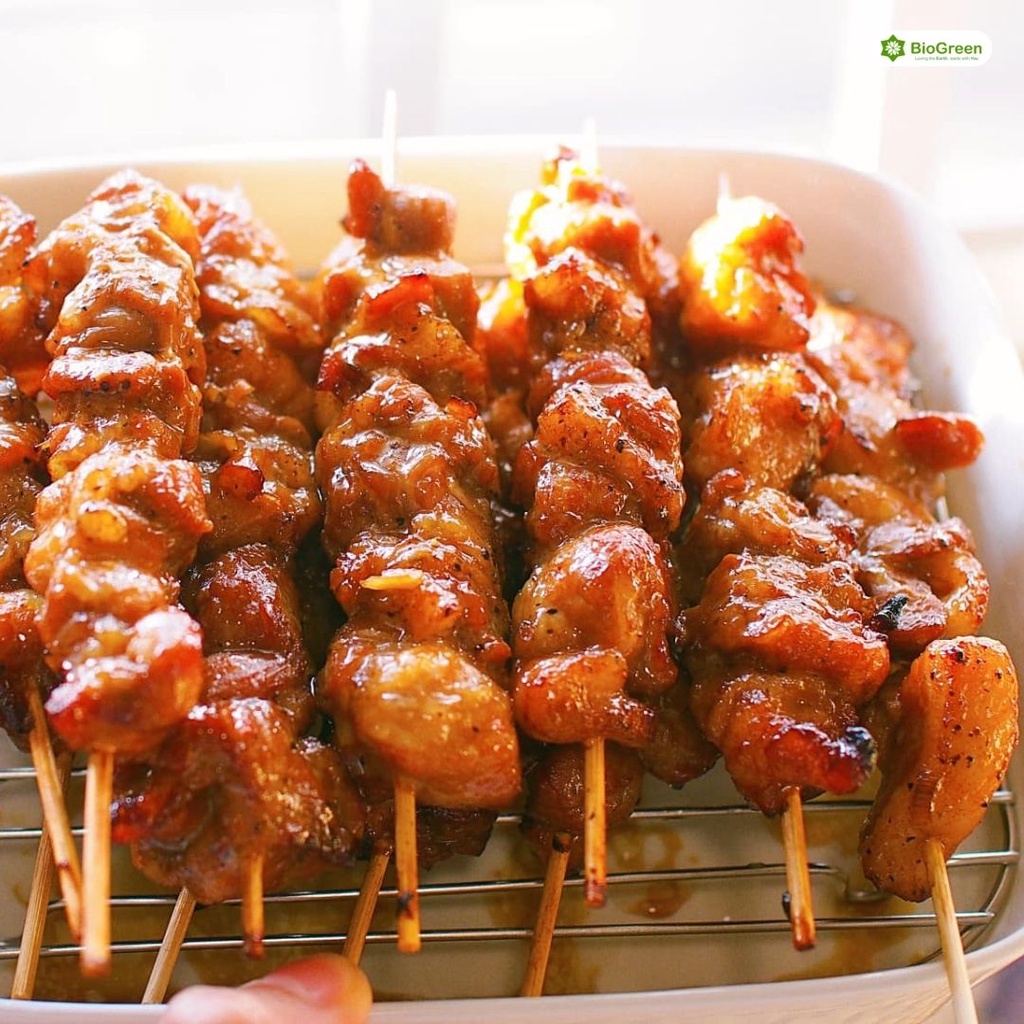 Bịch 500gr Tăm Tre Xiên Thịt Nướng, xúc xích, cá viên chiên, khoai tây lốc xoáy dài 20cm