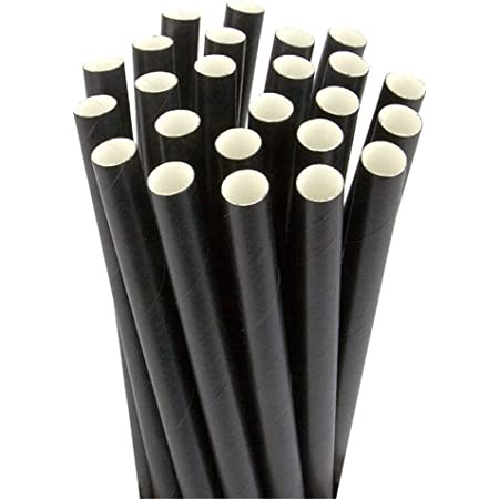 100 ống hút giấy phi 8 uống sinh tố, trân châu nhỏ, thạch cafe, cafe đá xay,...