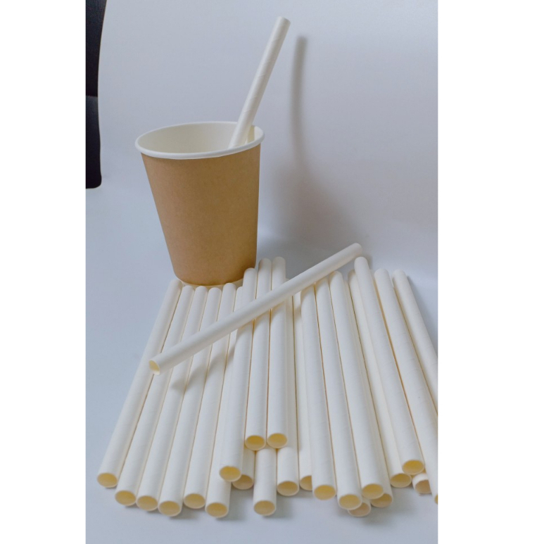 50 ống hút giấy phi 10 uống trà sữa trân châu, sinh tố, đá xay, smoothie