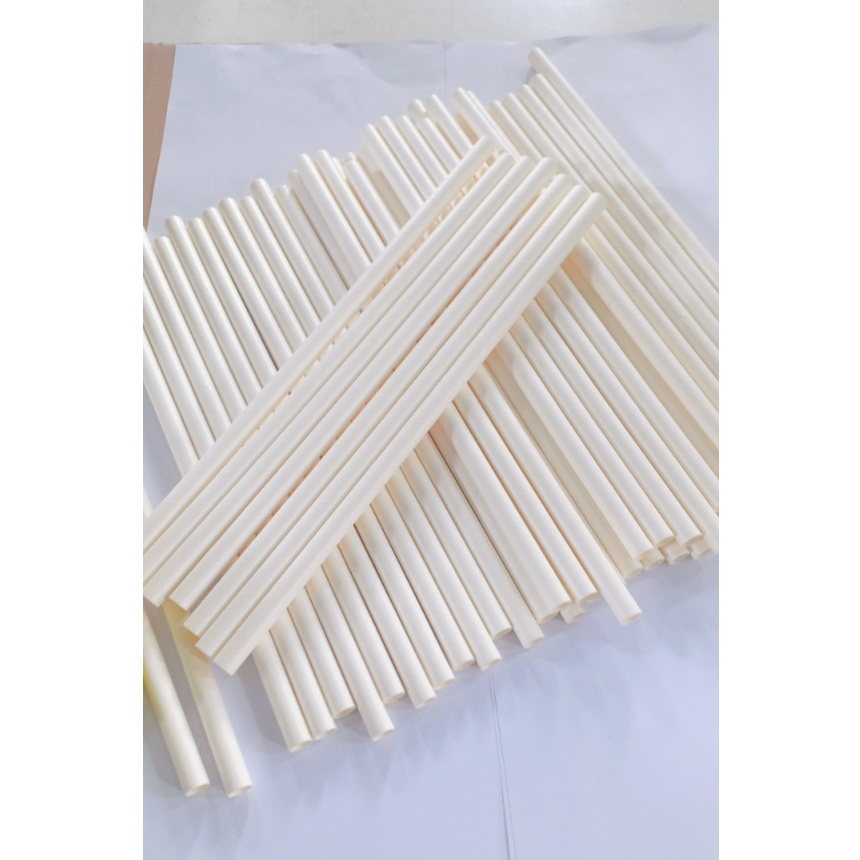 50 ống hút giấy phi 10 uống trà sữa trân châu, sinh tố, đá xay, smoothie