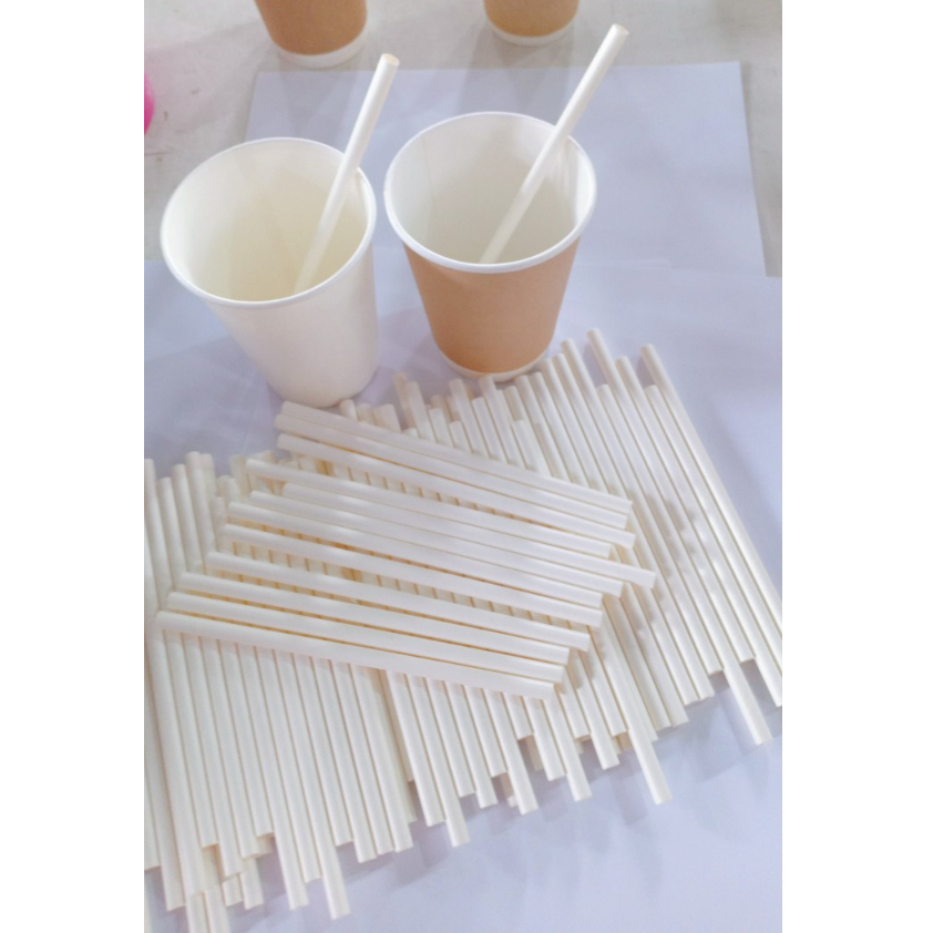 100 ống hút cocktail, giấy 3 lớp phi 6, phi7, phi 8, ống hút giấy cocktail, mocktail, rượu, nước ép