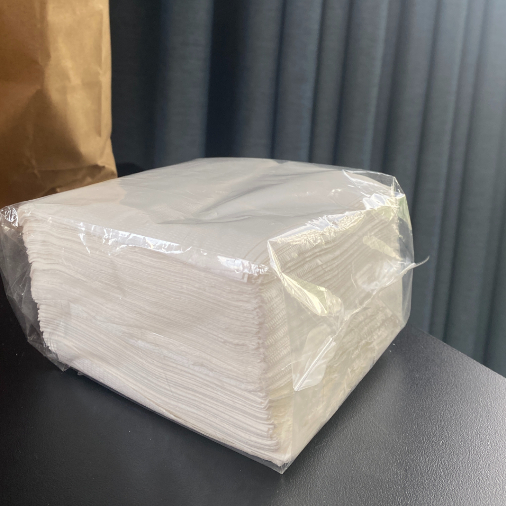 Khăn giấy ăn bàn tiệc cao cấp túi 158g (Napkin Cocktail) giấy rút - giấy ăn giá rẻ-giấy ăn nhà hàng