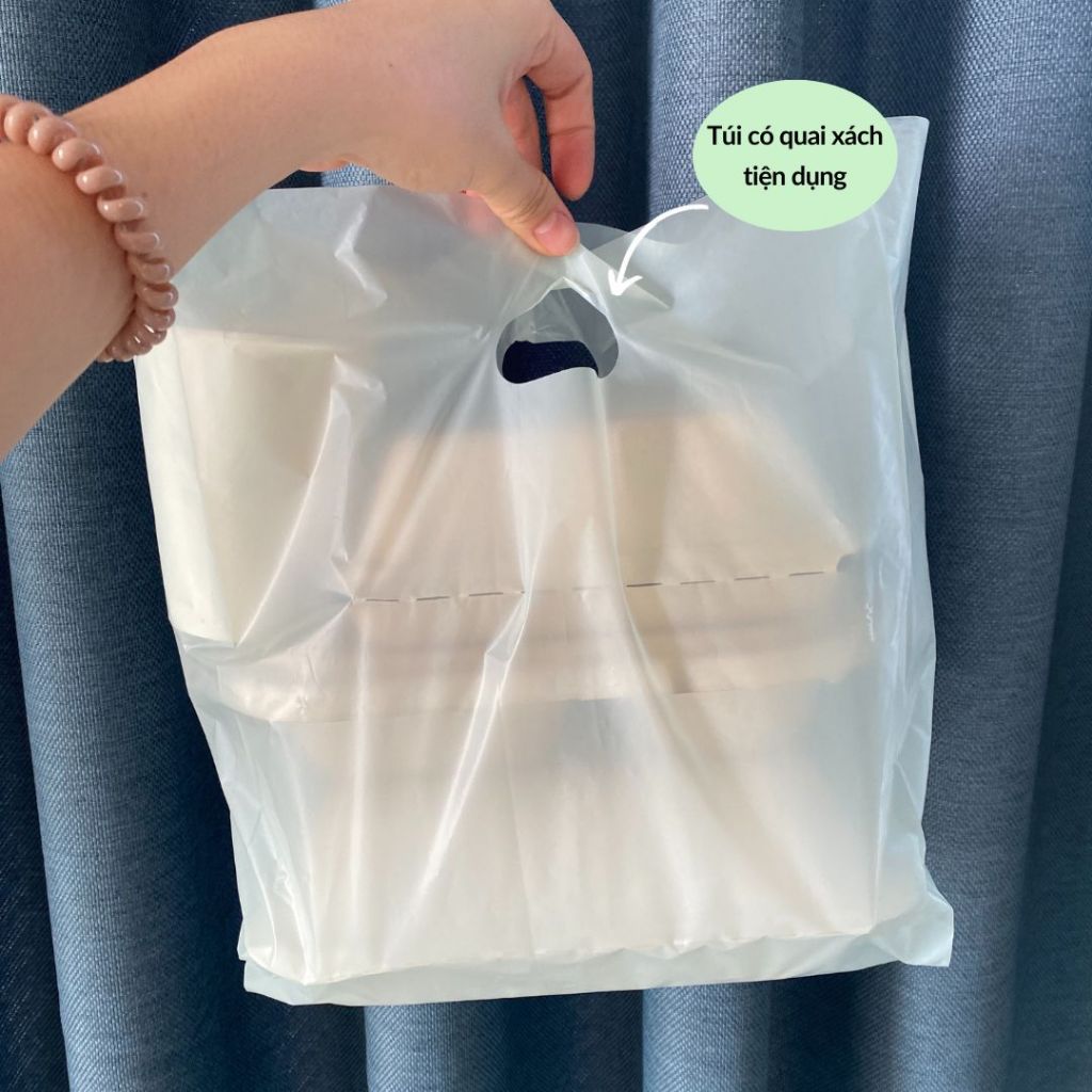 1 kí túi hột xoài Biobased thân thiện với môi trường 80% nhựa nguyên sinh và 20% tinh bột