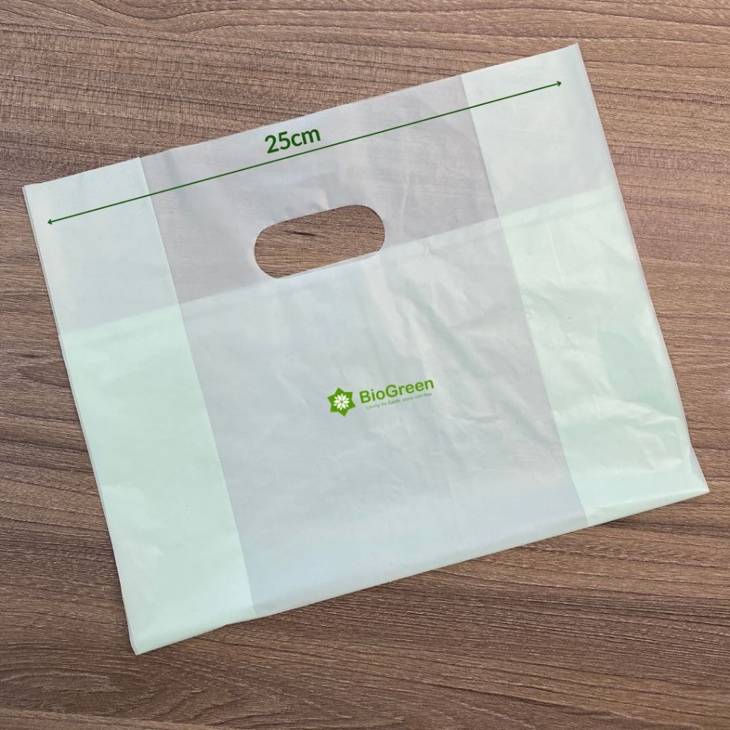 1 kí túi hột xoài Biobased thân thiện với môi trường 80% nhựa nguyên sinh và 20% tinh bột