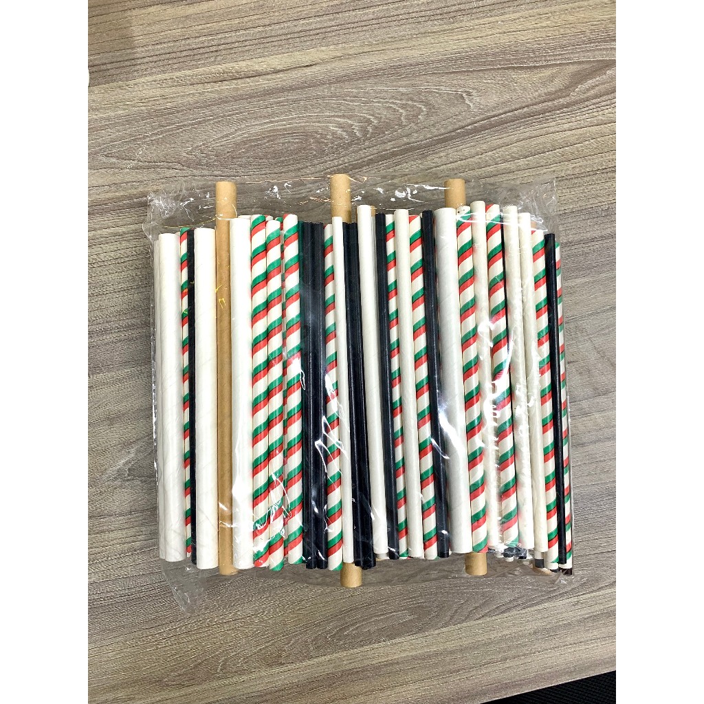 1kg ống hút phi 6, phi 8 màu đen dùng để trang trí