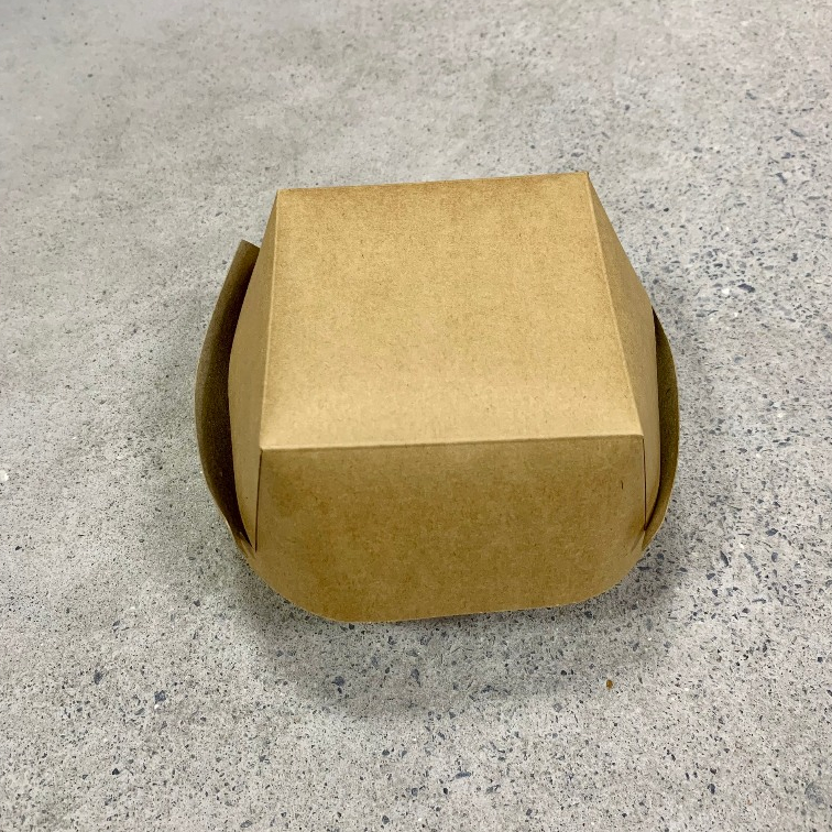 10 hộp giấy kraft vuông 800ml  1500ml đựng hamburger, bánh kem, bento cake,....