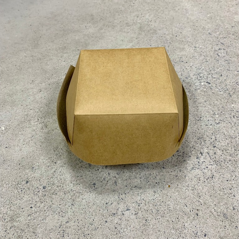 10 hộp giấy kraft vuông 800ml  1500ml đựng hamburger, bánh kem, bento cake,....