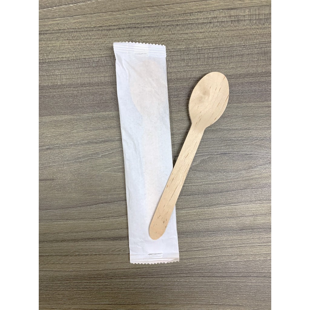 100 thìa muỗng/ nĩa/ dao gỗ xuất khẩu Nhật dùng 1 lần dài 16cm/ 11cm dùng ăn kem, bánh kem, cafe