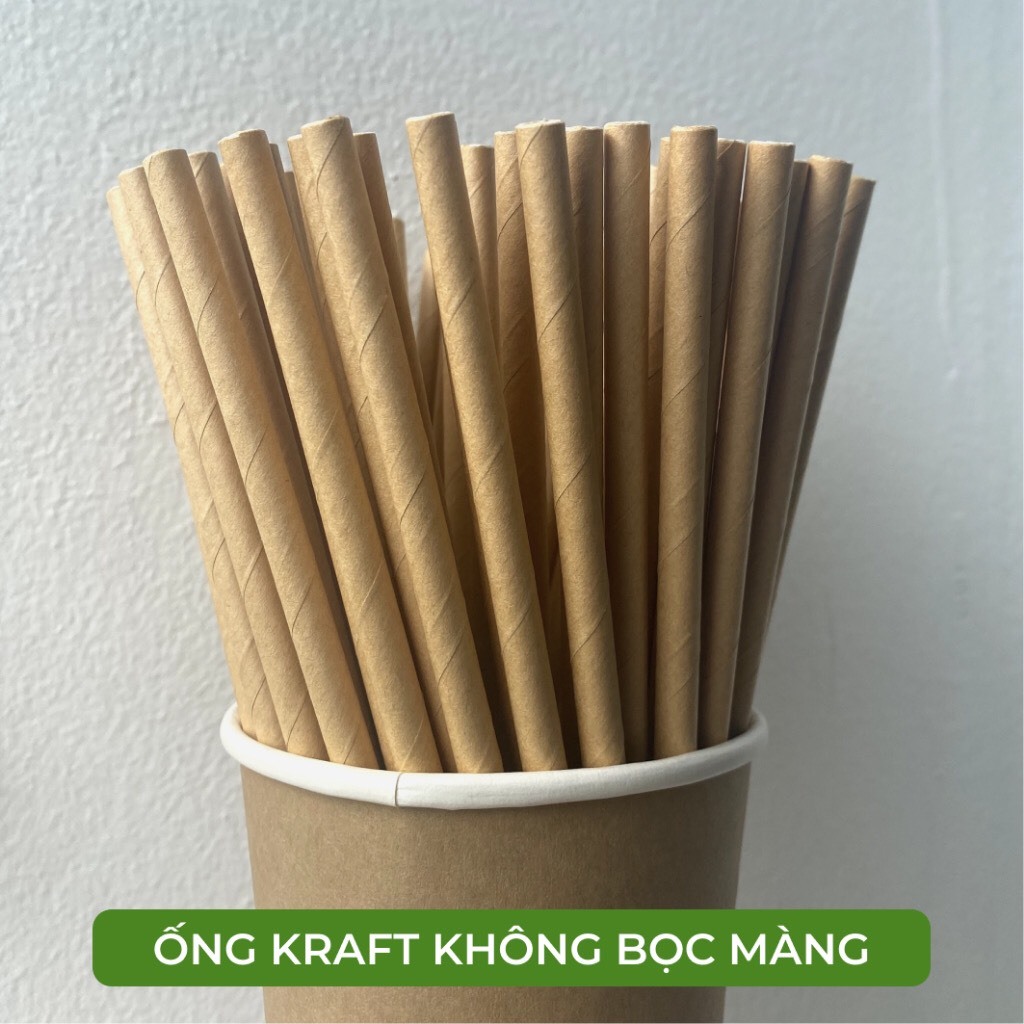 Thùng 1000 Phi 12 ỐNG HÚT GIẤY / BÃ MÍA Biogreen KHÔNG PE-không tan trong nước thân thiện môi trường