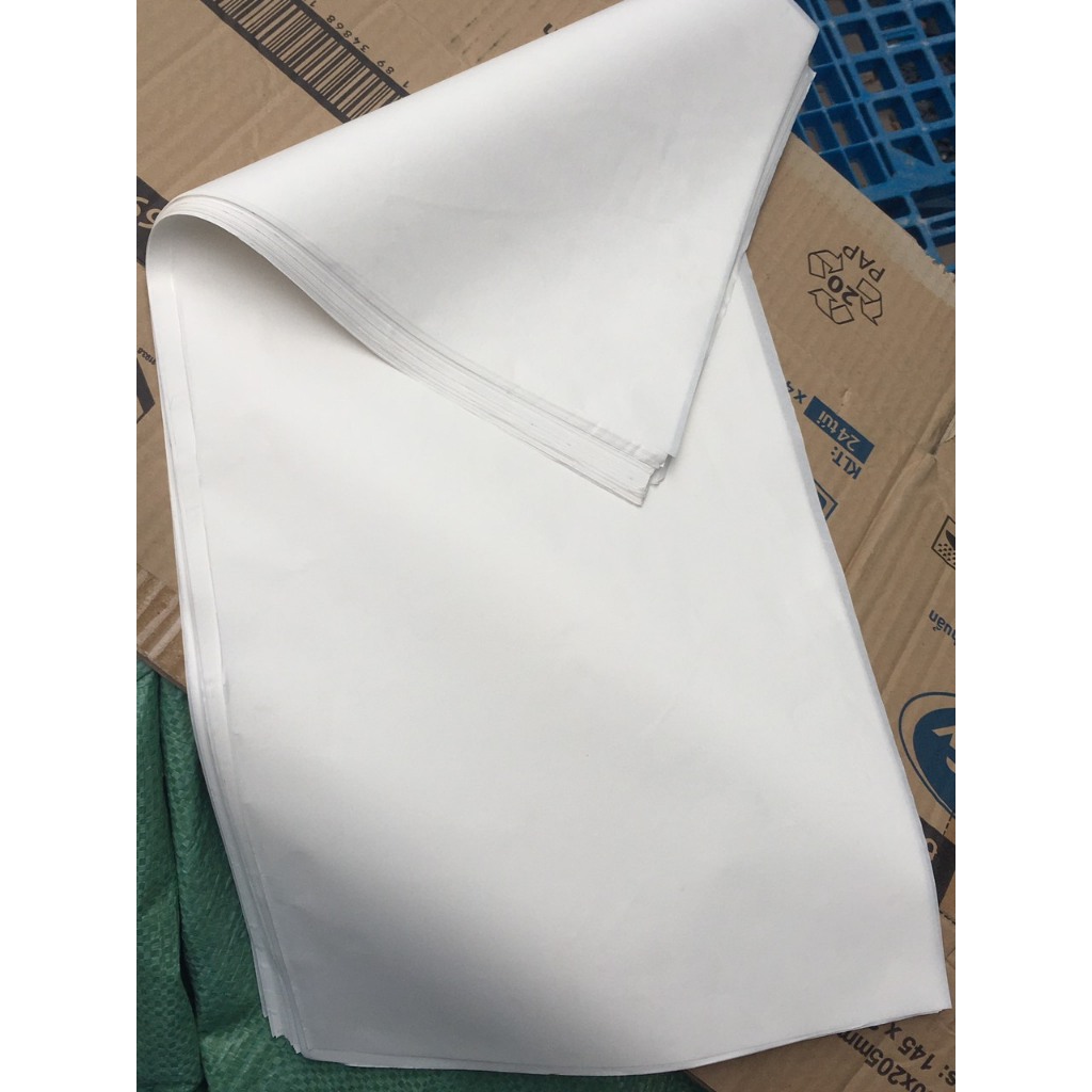 1KG Giấy Pelure -Giấy Nến trắng định lượng 30gsm size 20x30,30x30,30x40cm,35x50, gói quà