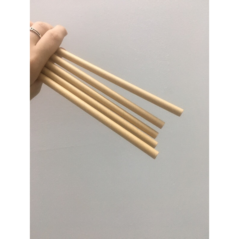 Thùng 1000 ống hút giấy phi 7x197mm,3 lớp bọc màng,không bọc màng, trắng,nâu kraft,Giáng Sinh Noel