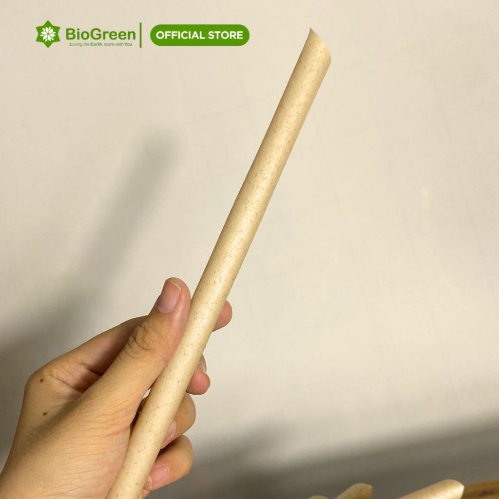 Thùng 1000 ỐNG HÚT BÃ MÍA PHI 12 VẶT NHỌN KHÔNG PE size trà sữa  - không tan trong nước