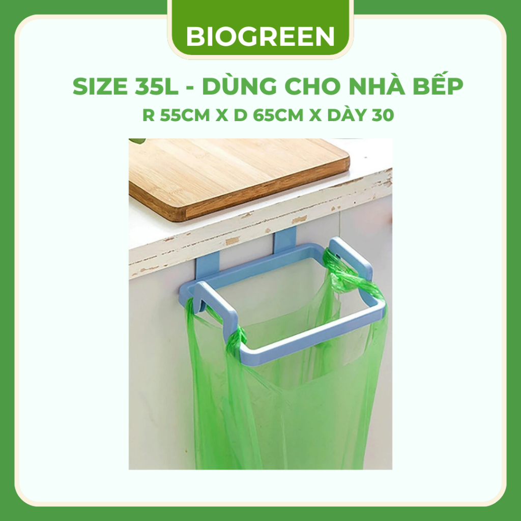 Set túi đựng rác compostable phân hủy sinh học, không nhựa 100%, cỡ nhỏ trung đại