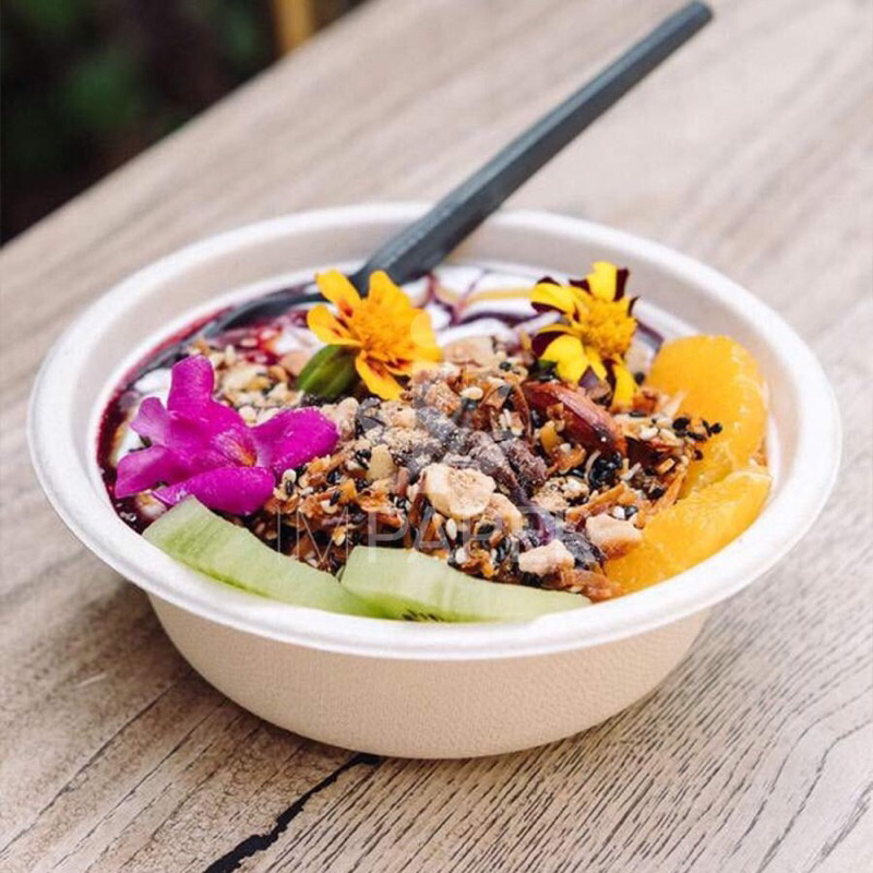 Thùng 1000 chén/ tô bã mía 350ml phân hủy tự nhiên, chất liệu bã mía tự nhiên