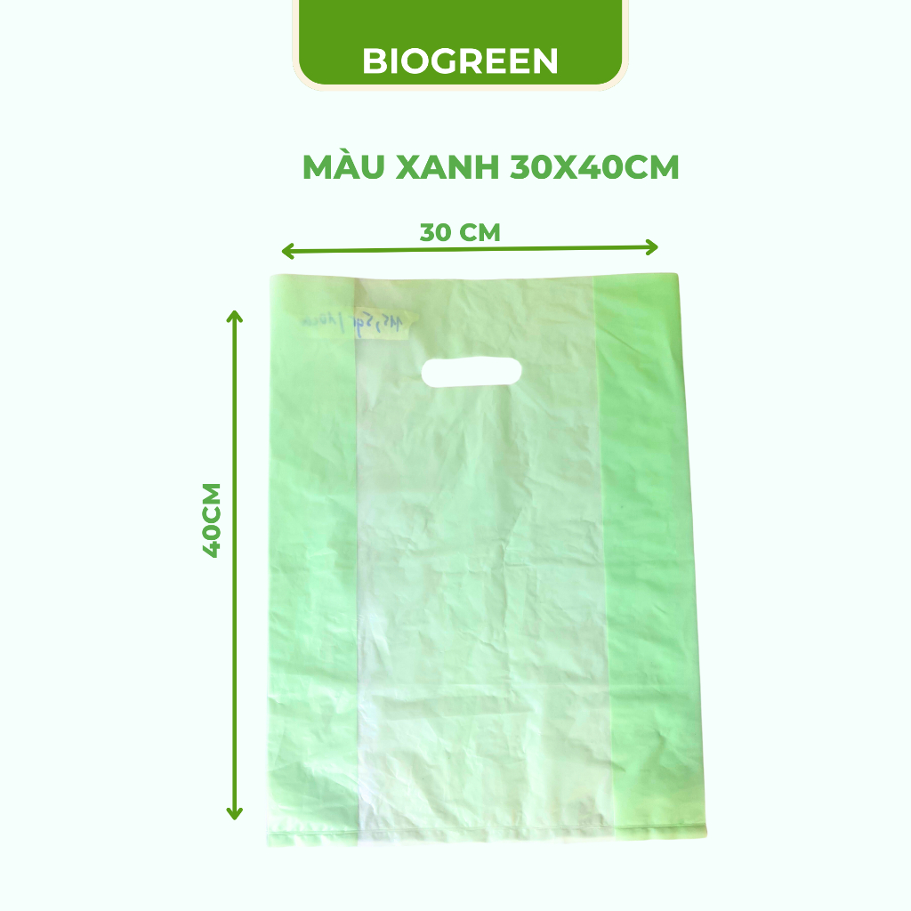1 kí túi hột xoài Biobased thân thiện với môi trường 80% nhựa nguyên sinh và 20% tinh bột
