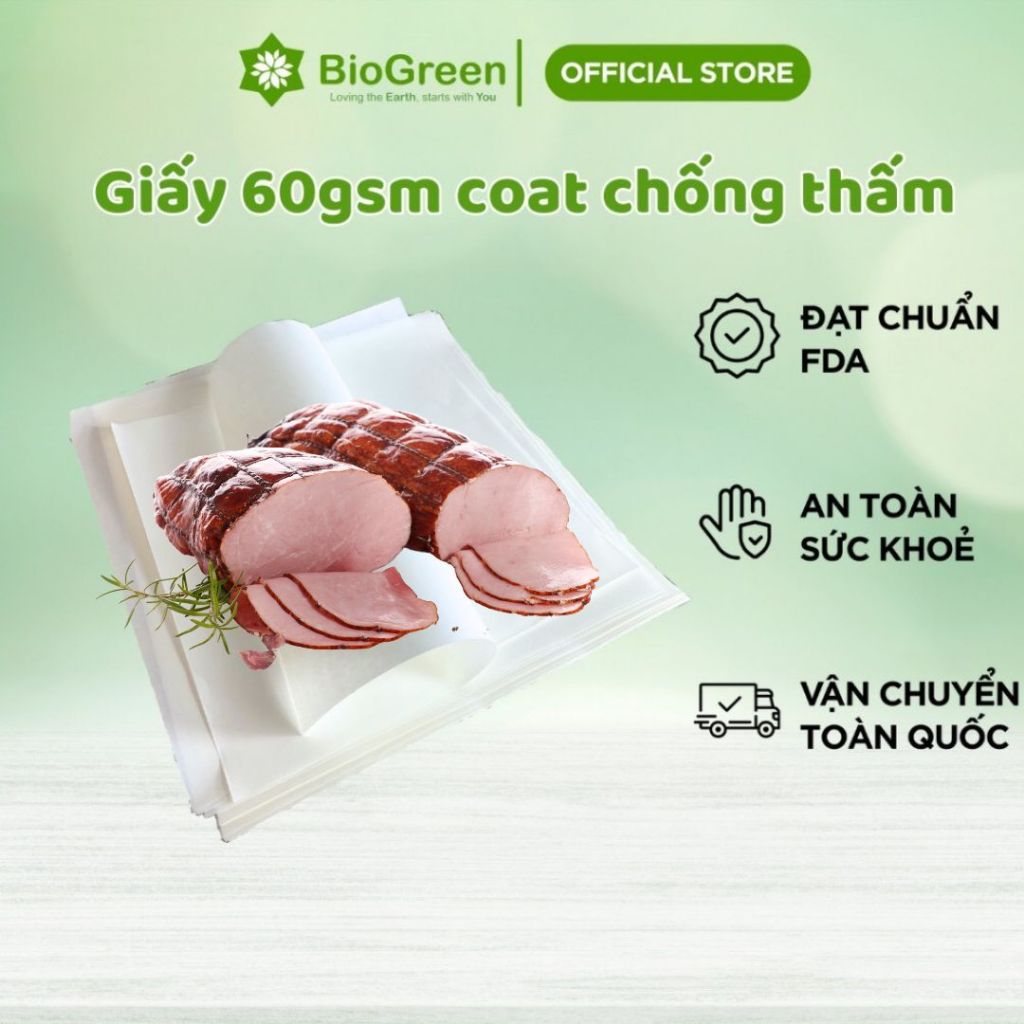 Set 100 tờ giấy 60gsm coat chống thấm nhiều kích thước 30*28, 31*40 dùng để gói thức ăn qua đêm