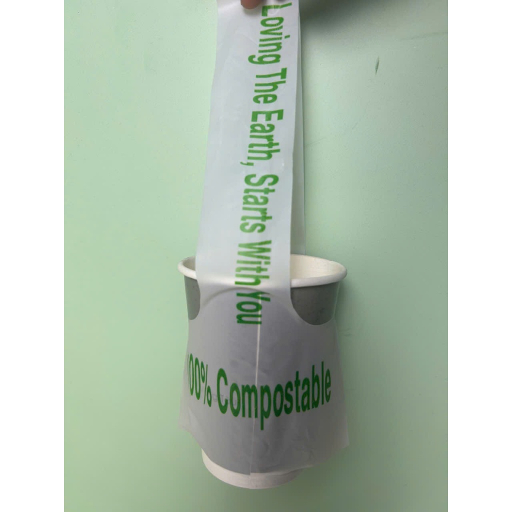 1kg túi chữ T sinh học Biogreen bảo vệ môi trường giành cho cà phê mang đi.