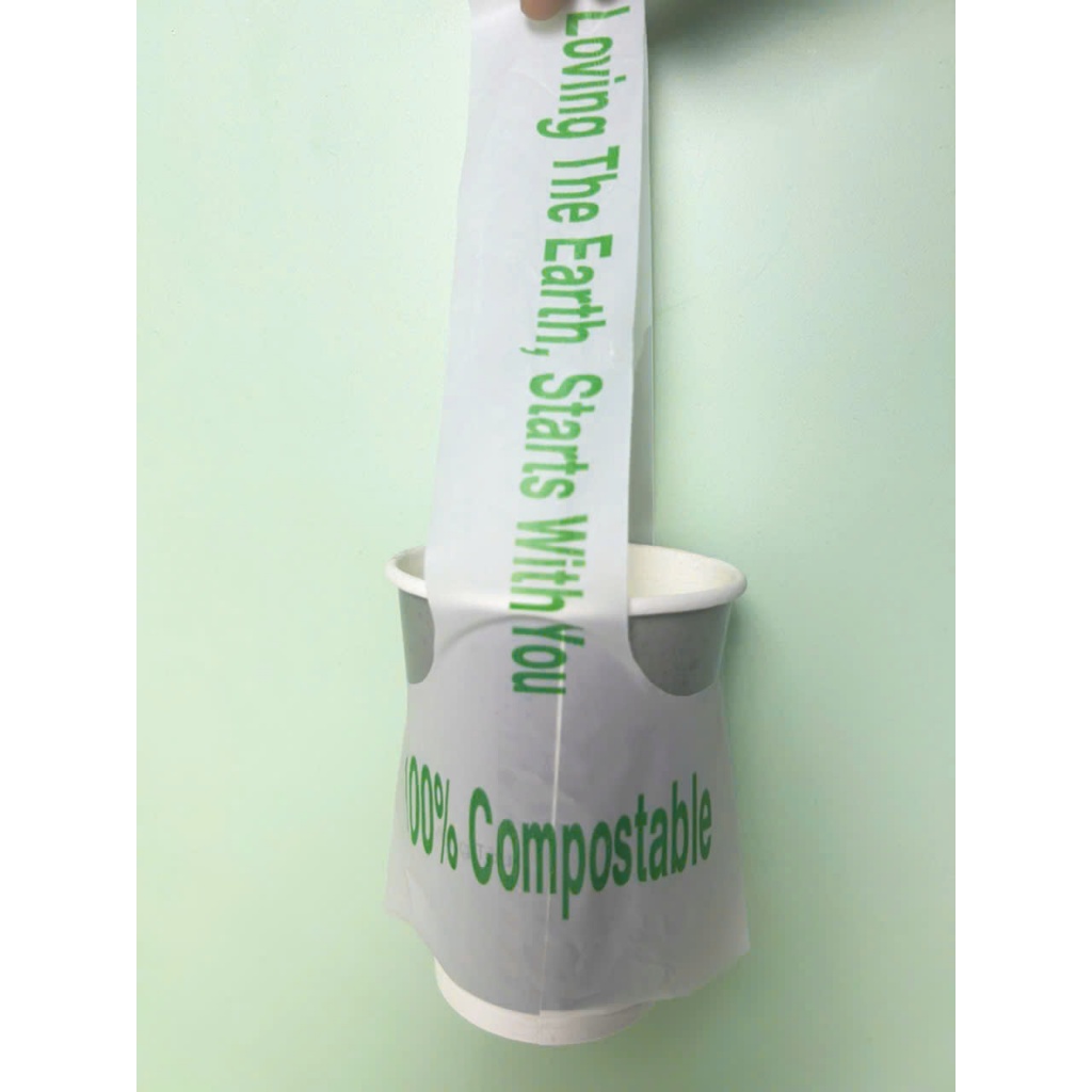 100 quai xách ly giấy, quai ly lá cây túi chữ T đựng cafe bằng giấy kraft cao cấp, lá cây dẻo dai