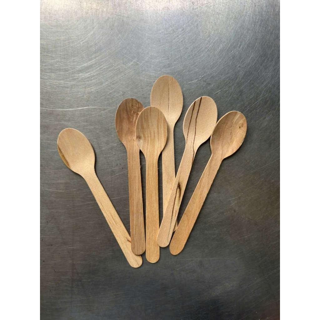 100 thìa muỗng/ nĩa/ dao gỗ xuất khẩu Nhật dùng 1 lần dài 16cm/ 11cm dùng ăn kem, bánh kem, cafe