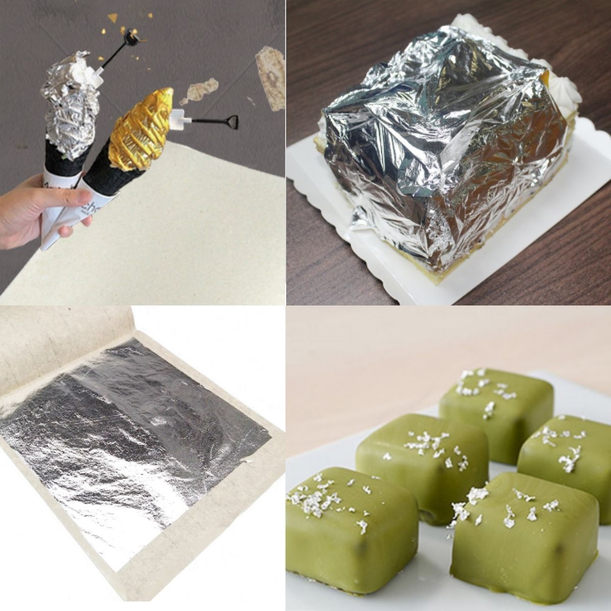 1 lá bạc thật 9999 khổ 11cm