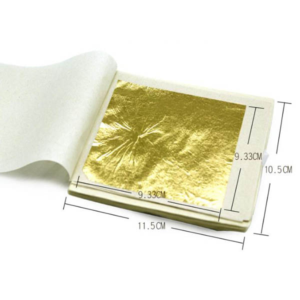 Set 100 lá 24K ( 9.33 x 9.33cm)