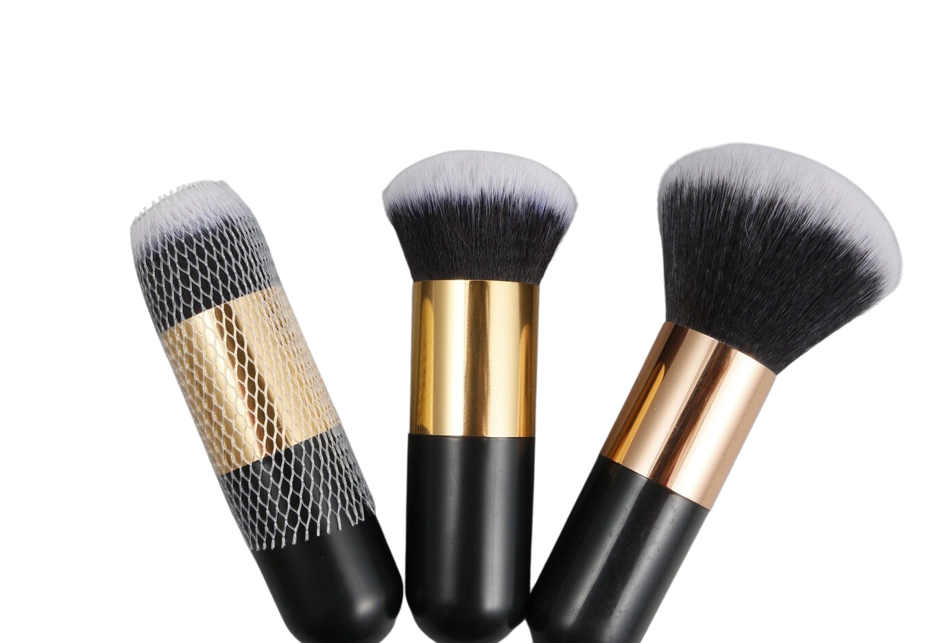 Chỏi dặm vàng cán đen lùn 12cm ( 12x2.8x2.8cm) size nhỏ