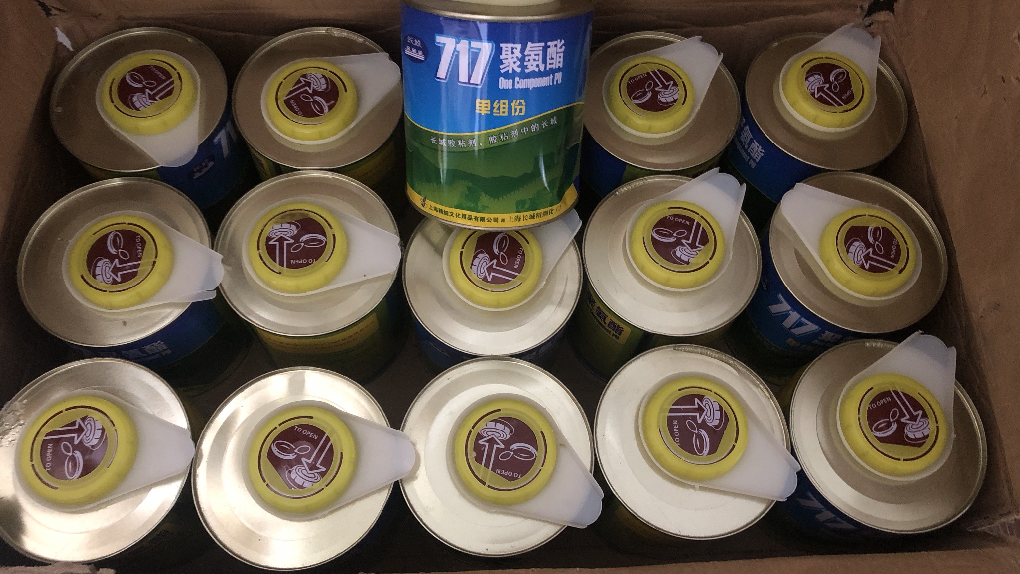 15 hộp keo 717 ( thùng) + kèm tinh màu pha keo