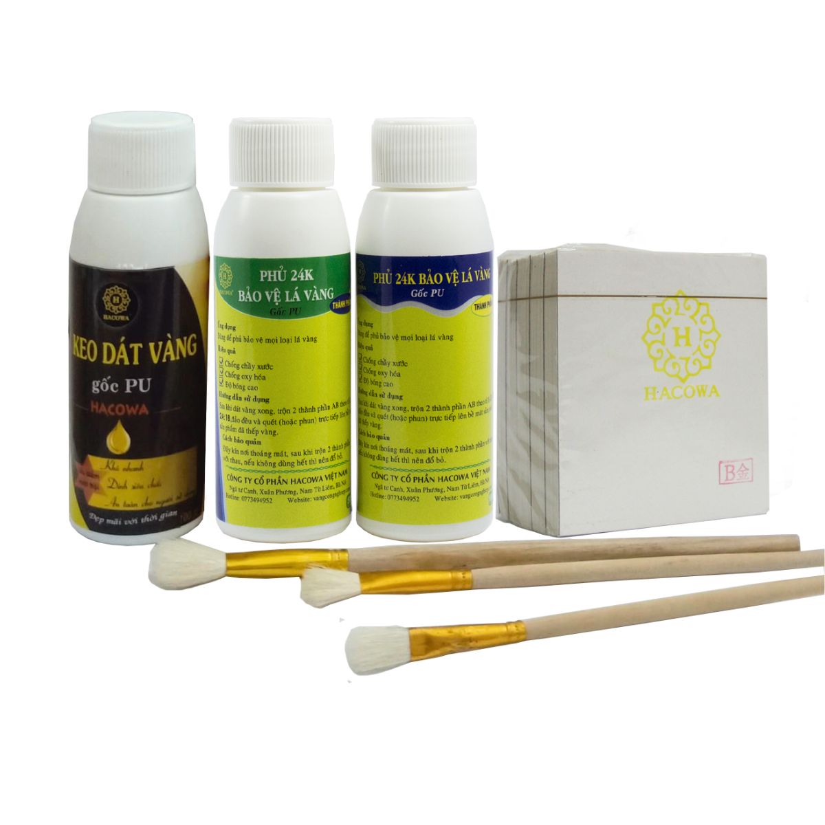 Combo dát vàng trên gỗ, kim loại - size trung