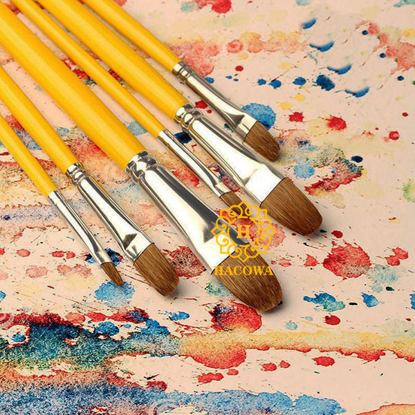 Bộ bút cán vàng đầu bằng