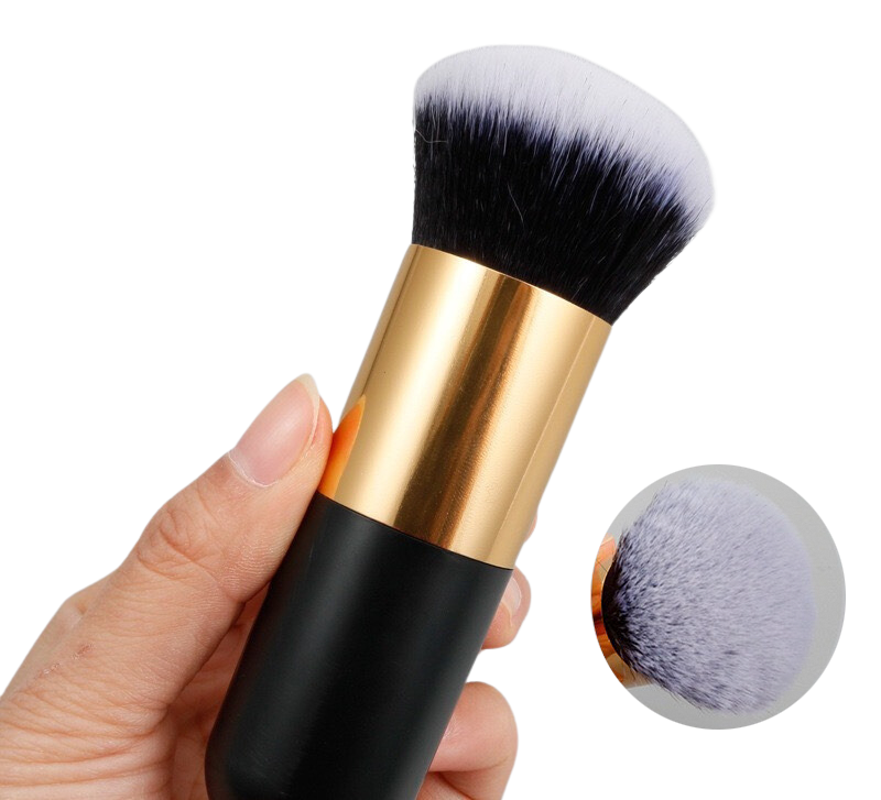 Chỏi dặm vàng cán đen lùn 12cm ( 12x2.8x2.8cm) size nhỏ