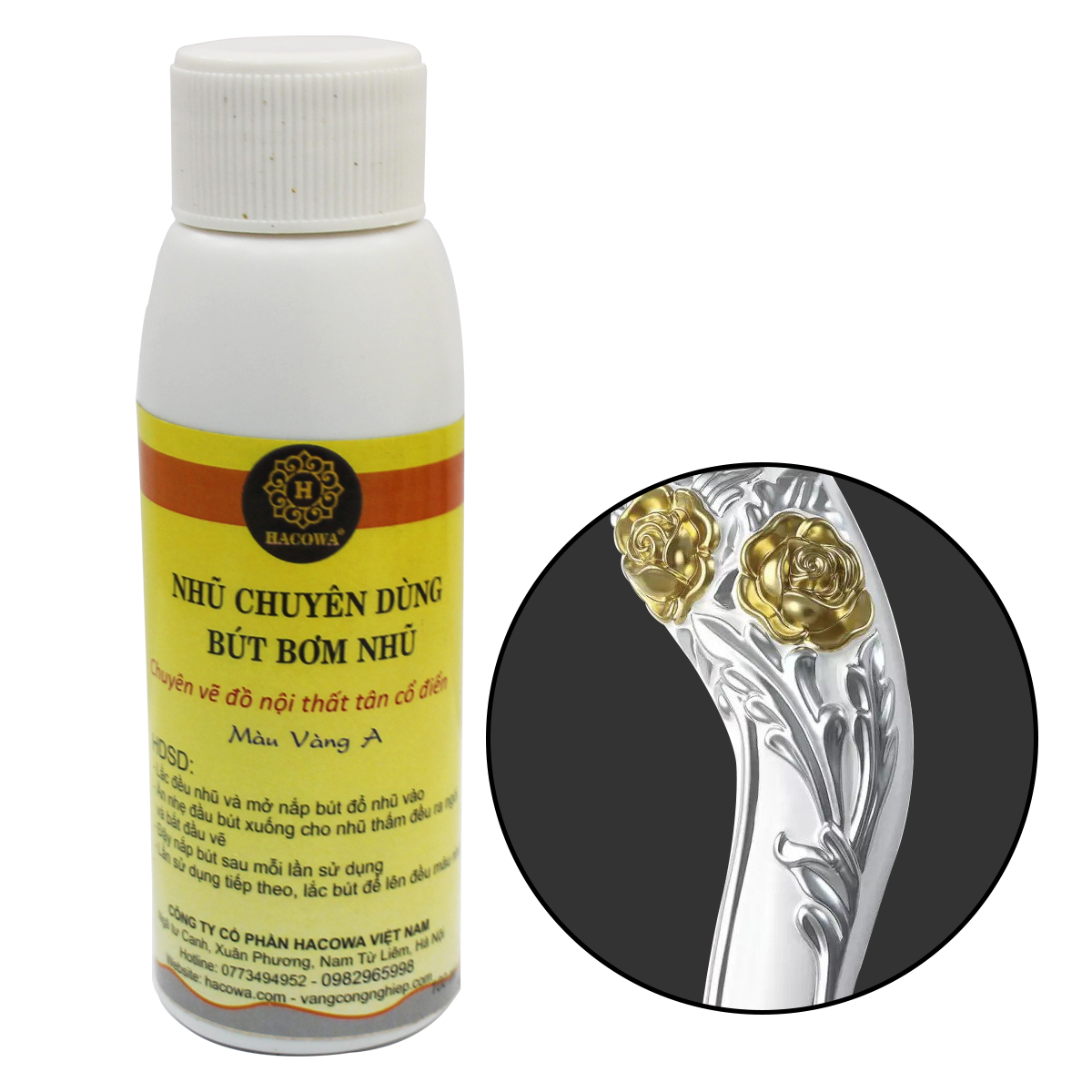 Nhũ bút bơm Gold A 100ml